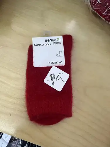 Sock Leisure Ankle Crew Fuzzy Autumn Winter Rabbit Fur Women mid-calf Thickened Warm Soft Wool Socks 8W96 - Image 11