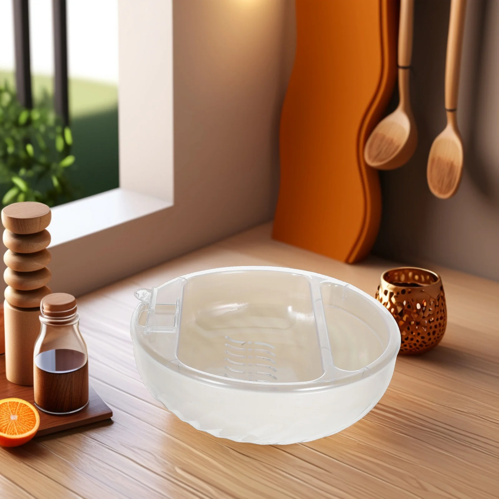 

Double Layer Snack Bowl Phone Holder Space Saving Fruit Tray Detachable Design Kitchen Countertop Organizer For Nuts