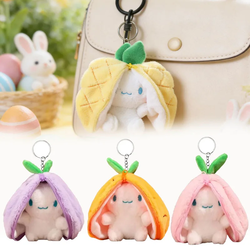 

1-20 шт., креативный дизайн, подвеска с пасхальным фруктовым кроликом, плюшевая игрушка, кукла-трансформер, сумка для собаки с корицей, очаровательный брелок, милый орнамент