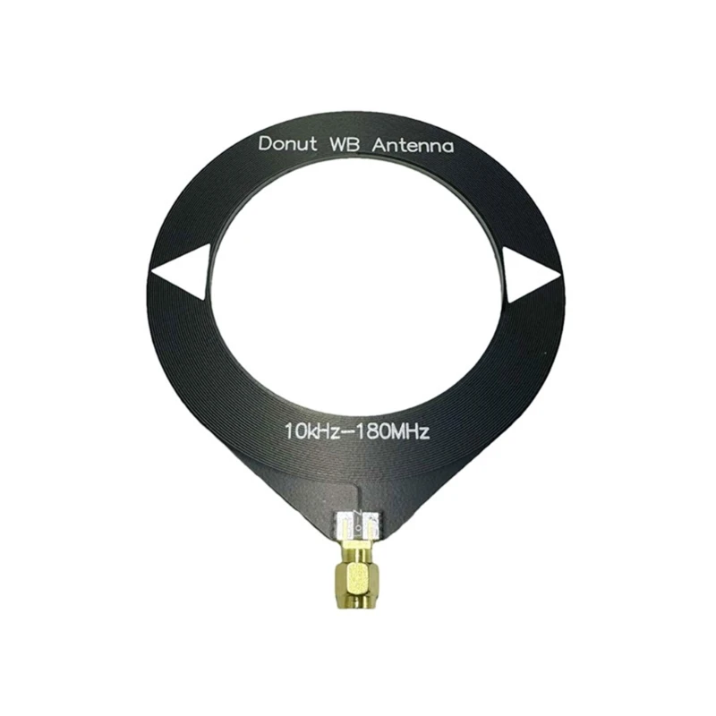 Loops Antenna,Active Shortwave Radio Antenna with SMA Male Donuts WB Antenna 10kHz-180MHz Receiving Antenna