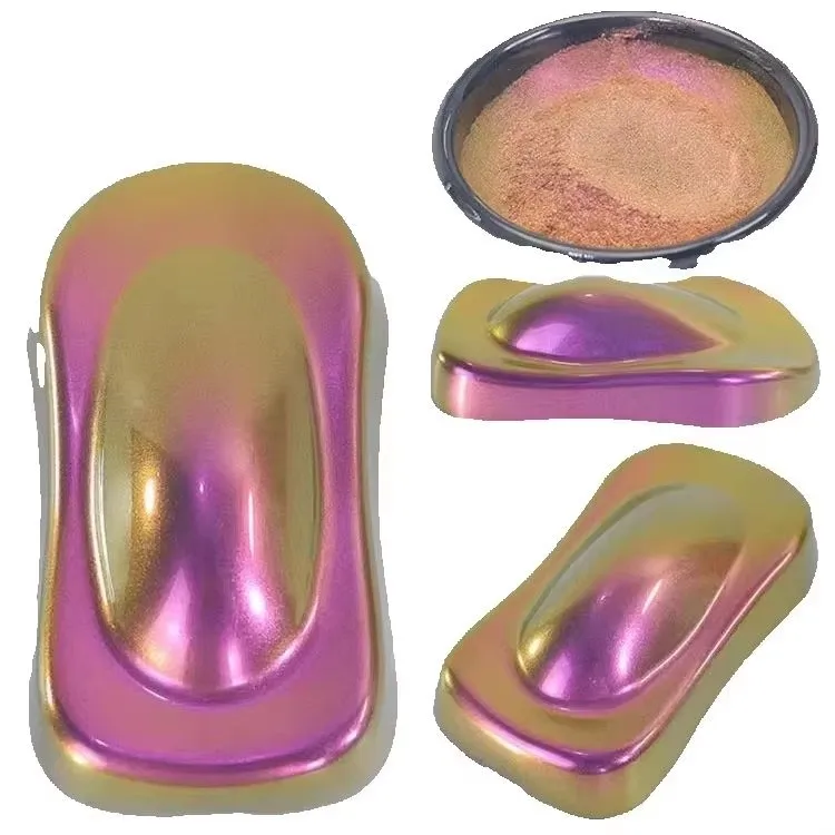 Pigmento perlado metálico para acuarelas/resina epoxi/artesanía, polvo de pintura de coche camaleón, 5042