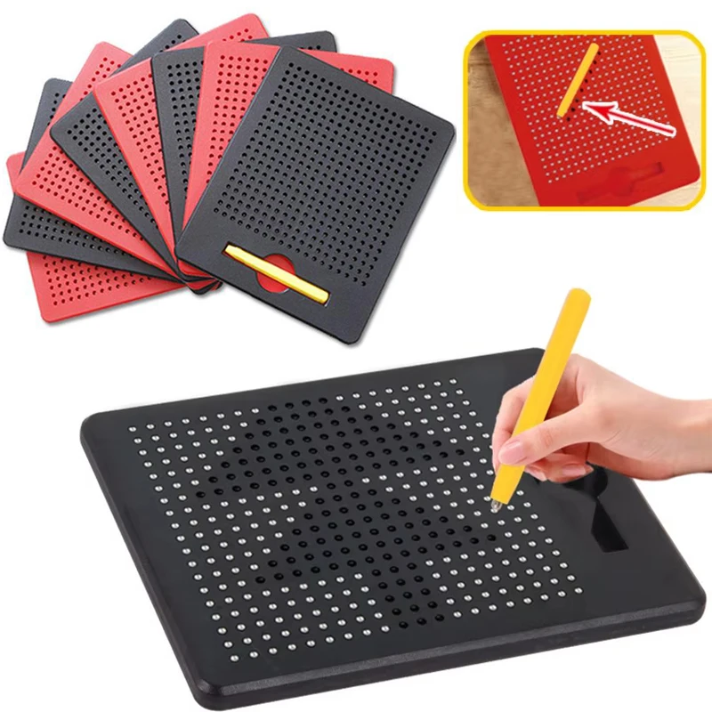 Magnetyczna kulka szkicownik tablica kreślarska z piórem nauka tablet do rysowania zabawki edukacyjne Montessori dla dzieci notatnik dla dorosłych
