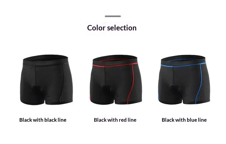 OFFBONDAGE Radhose für Herren, atmungsaktive Radunterwäsche aus Mesh, 5D-Gel-Polster, stoßdämpfende MTB-Radhose, Radbekleidung – Detail 7