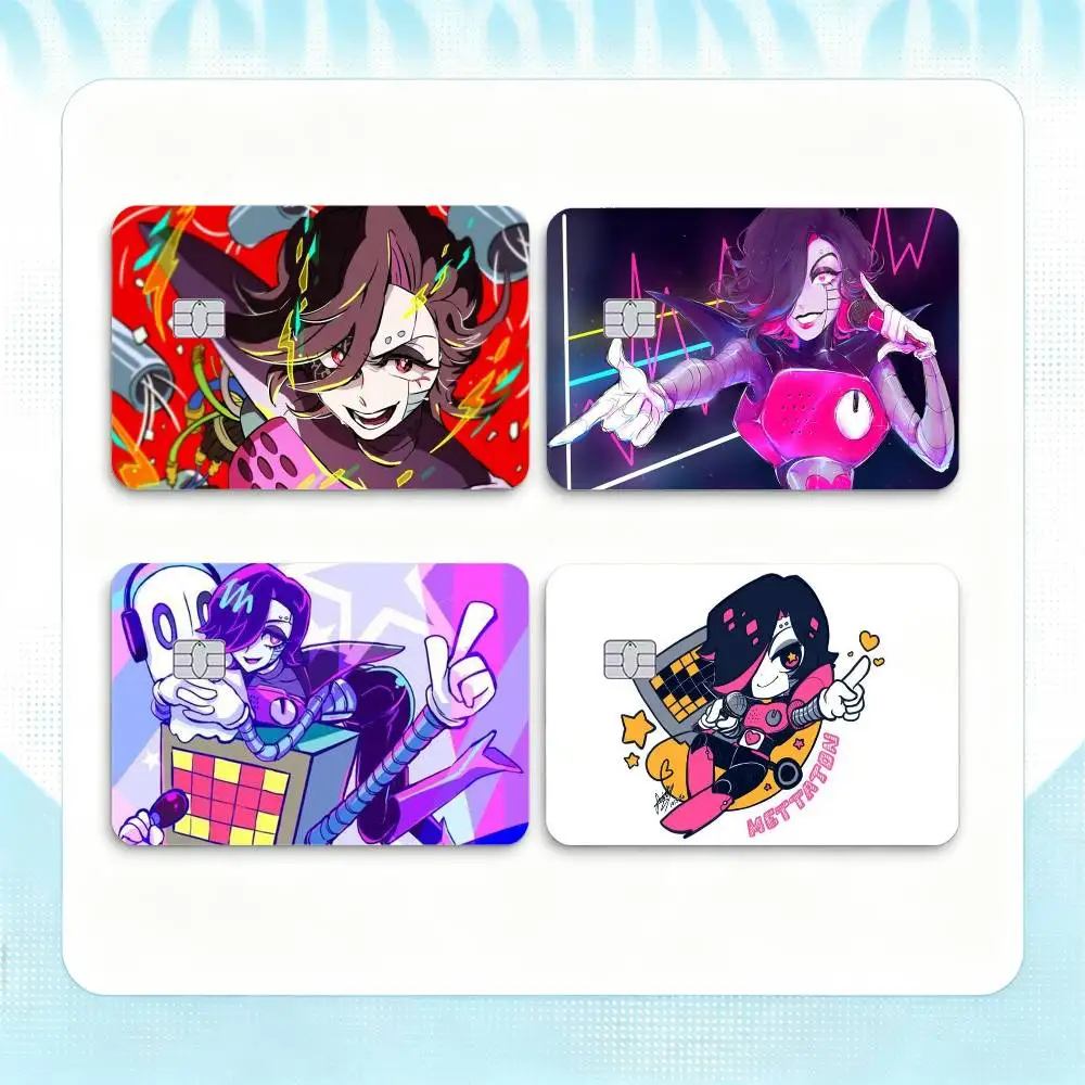 mettaton undertale  Credit Card HD Stickers Game Card Decal Small Chip Waterproof Sticker Gift