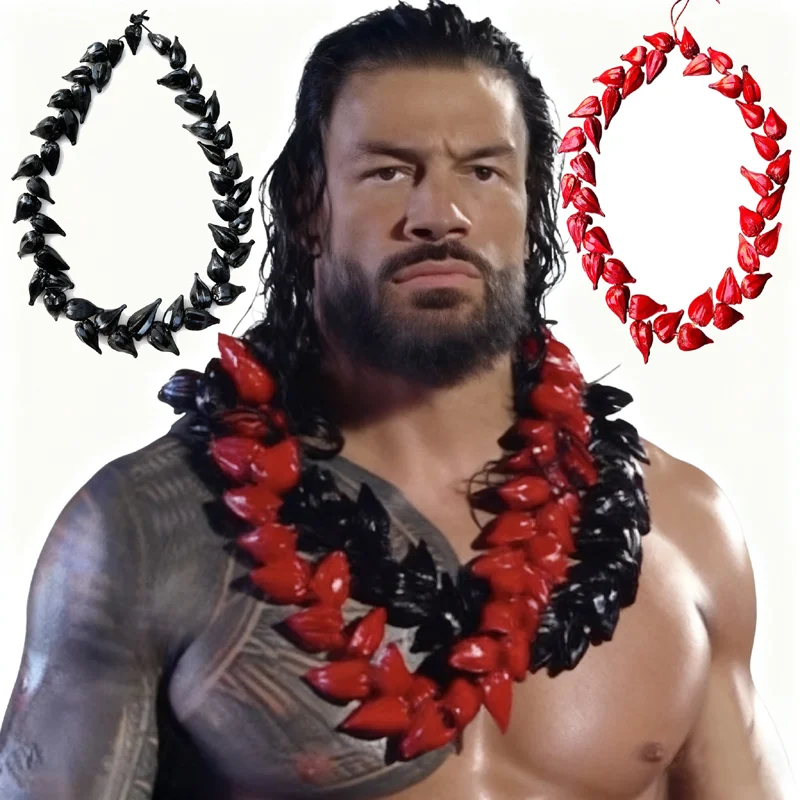 

НОВОЕ черное римское ожерелье ULA FALA Tribal Chief Samoan OTC ULA FALA Ожерелье Family Tribe