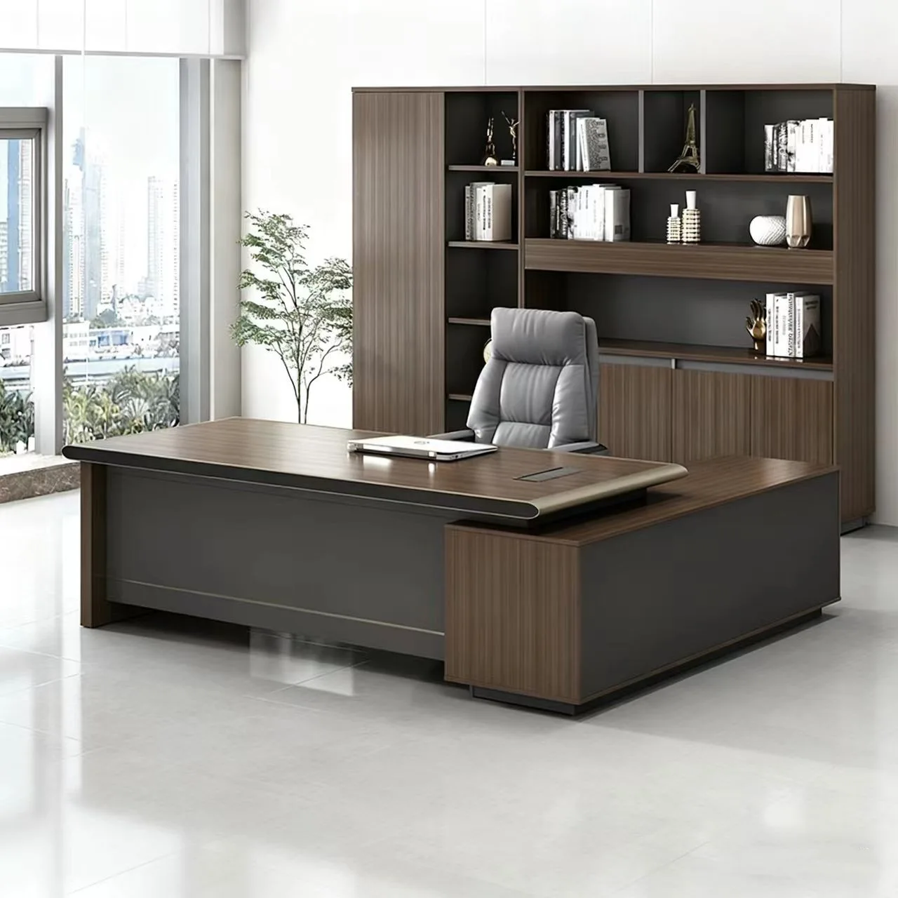 #Premium desk boss table high-end atmosphere big desk supervisor manager office furniture table and chair combination