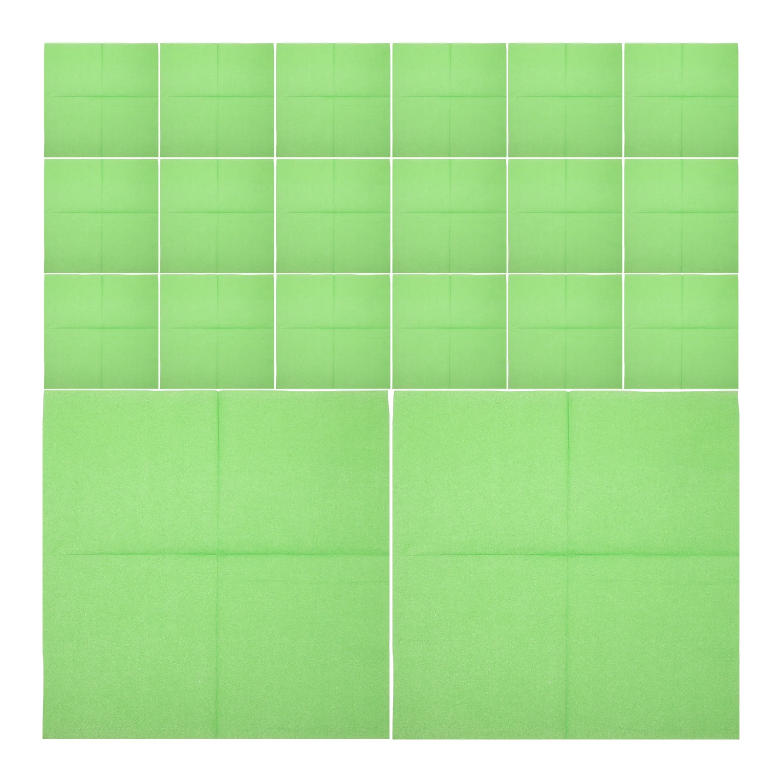 

10 Packs Green Square Paper Napkins Lightweight Portable Party Supplies Birthday Holiday Decorative Table Towels