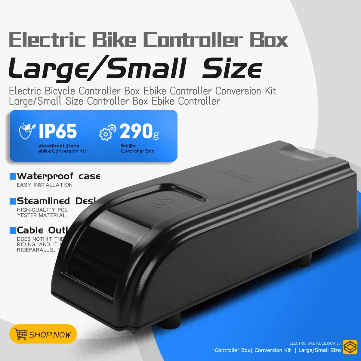

Ebike Controller Box Electric Bike Controller Case 250W Small 350W 500W Large 1000W Extra Large Electric Bicycle Conversion Kit