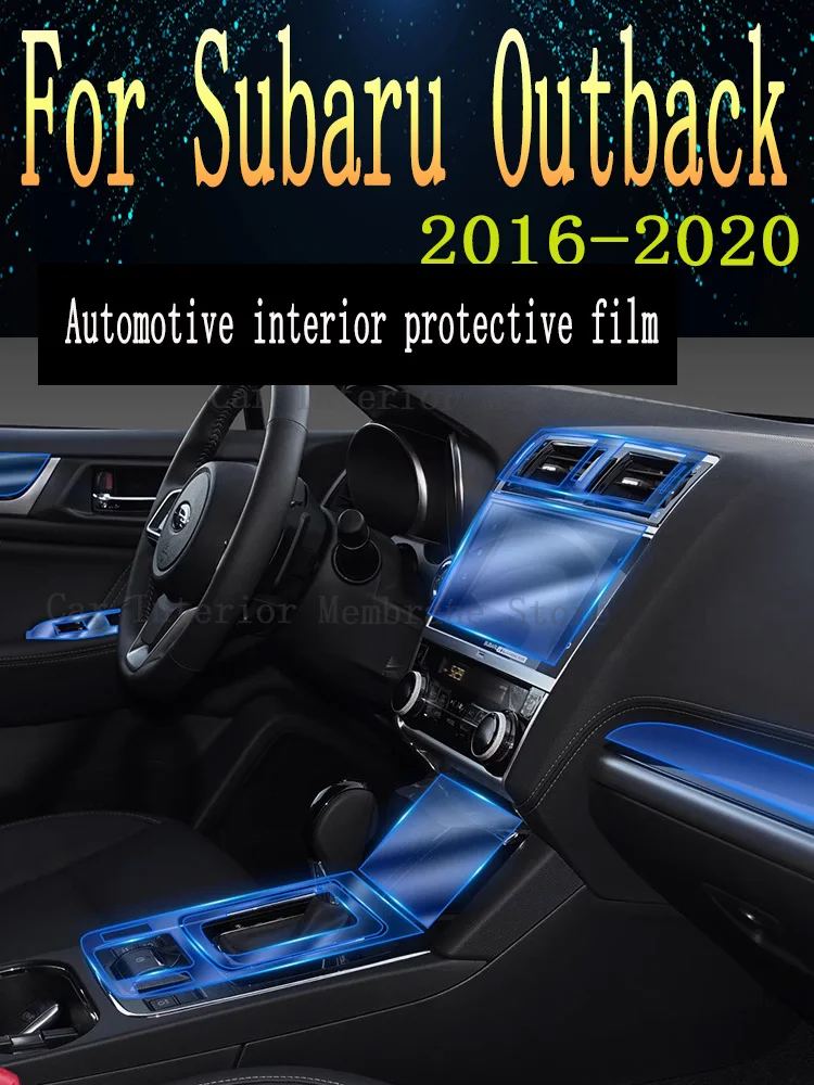 

For Subaru Outback 2016 2017 -2020 Automotive Gearbox Air Panel GPS Navigation Screen Interior TPU Protective Film Anti-Scratch