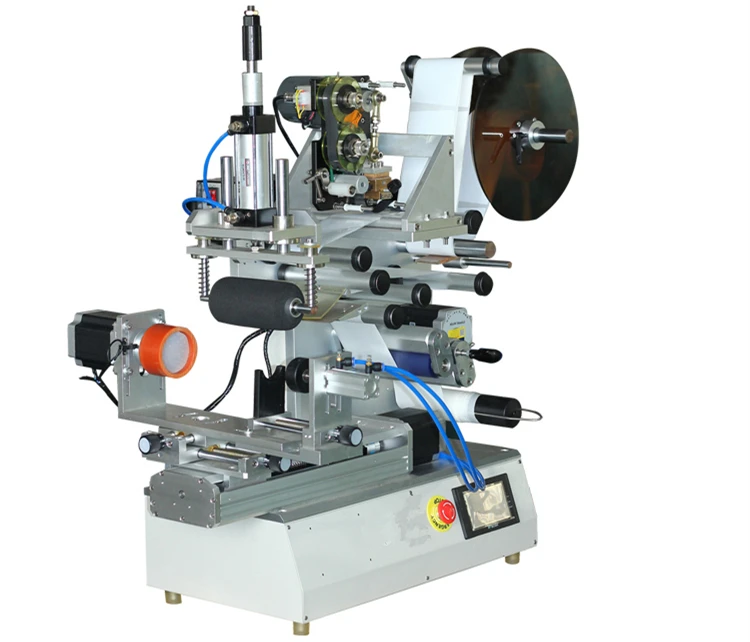 Semi-Automatic LT-82 Roller Labeling Machine for Square Bottles Two and Three Sides Electric Motor Drive Special Shape