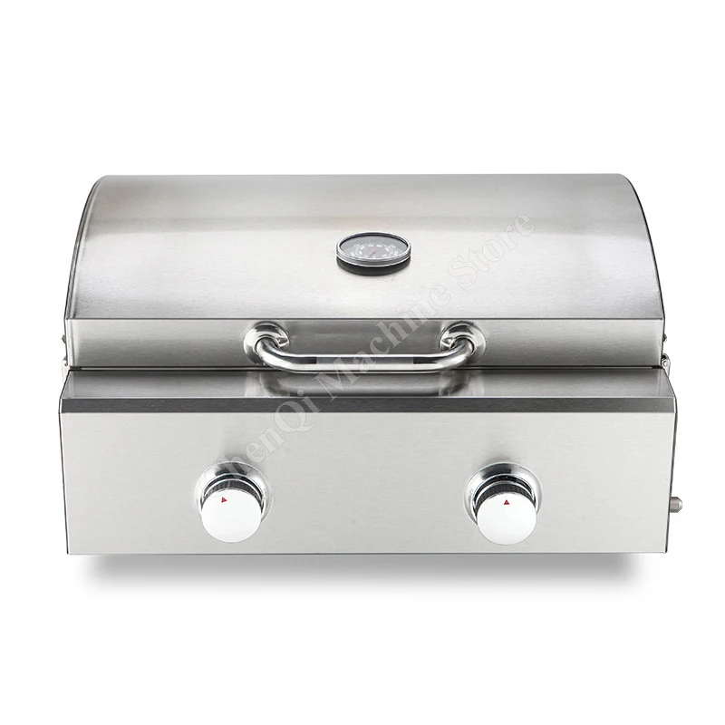 شواء شواء المحمولة يندبروف الفولاذ المقاوم للصدأ الغاز موقد للتخييم في الهواء الطلق نزهة شواء النمط الأمريكي المنزل الشواء الخيشومية