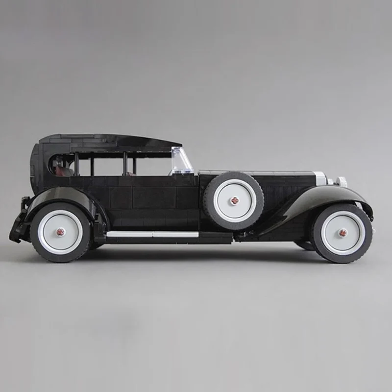 Modelo de coche de carreras de velocidad, ladrillos de construcción MOC, coche negro de lujo, tecnología Modular, regalos de vacaciones para niños, traje de juguetes para montar