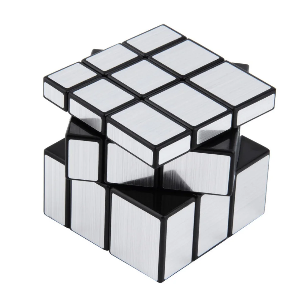 مرآة سحرية جديدة مكعب 3x3x3 الذهب الفضة المهنية سرعة مكعبات الألغاز Speedcube ألعاب تعليمية للأطفال الكبار الهدايا