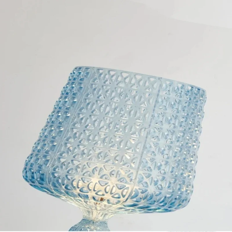

Italian Designer Acrylic Hollow Goblet Floor Lamp LED Color Changing Light for Ambiance Living Room Bedroom Exhibition Hall