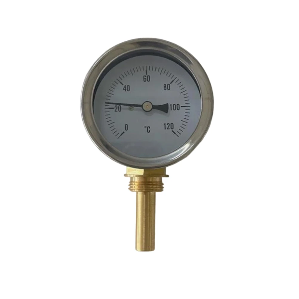 

63MM Stainless Steel Bimetallic Thermometer with Copper Sleeve for Temperature Monitoring in Boilers and Outdoor Stoves