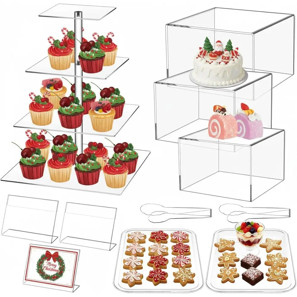 

Набор из 11 подставок для десертного стола, 3 подставки для буфета, 4-уровневые подставки для десерта, 2 подноса для сервировки, 3 мини-сигнала