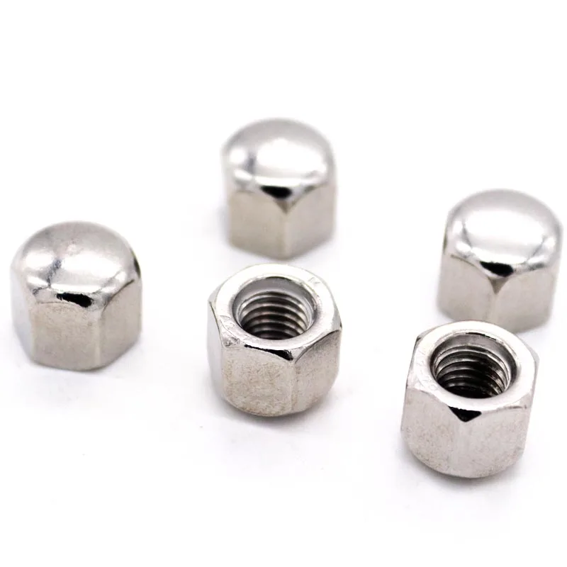 น็อตหกเหลี่ยมสแตนเลส 304 A2-70 แบบหัวเตี้ย บาง  ขนาด M3 M4 M5 M6 M8 M10 M12 M14 M16  จำนวน 1/20 ชิ้น  ตามมาตรฐาน DIN917