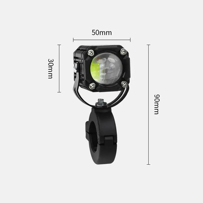 Universal Motorcycle LED Spotlight Waterproof Auxiliary Light With Adjustable Bracket Auxiliary Fog Light For Off Road Vehicle