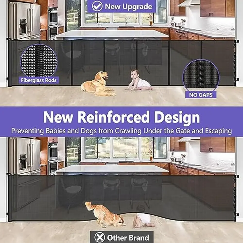 Tall Retractable Dog Gate 155