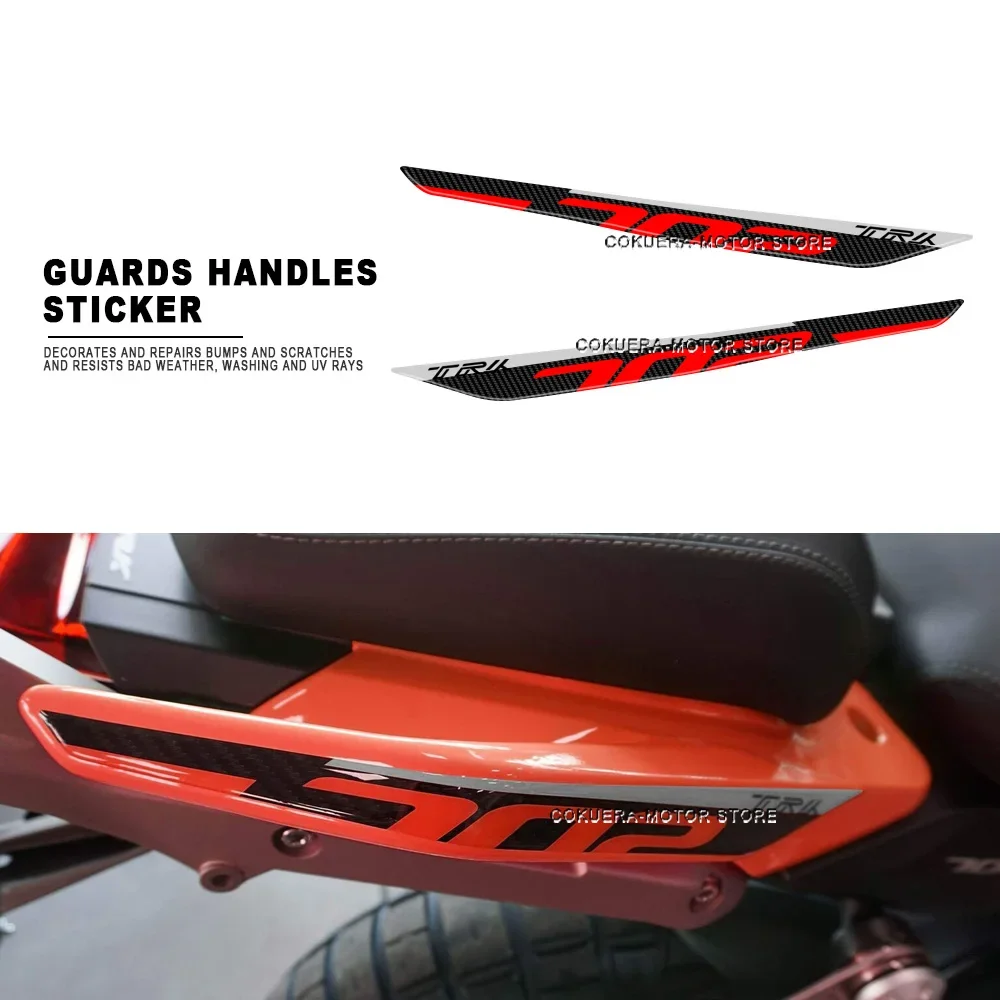 

For Benelli TRK702X TRK 702 X Trk 702x 2023 3D Gel Resin Sticker Motorcycle Accessories Guards Handles Protective Stickers