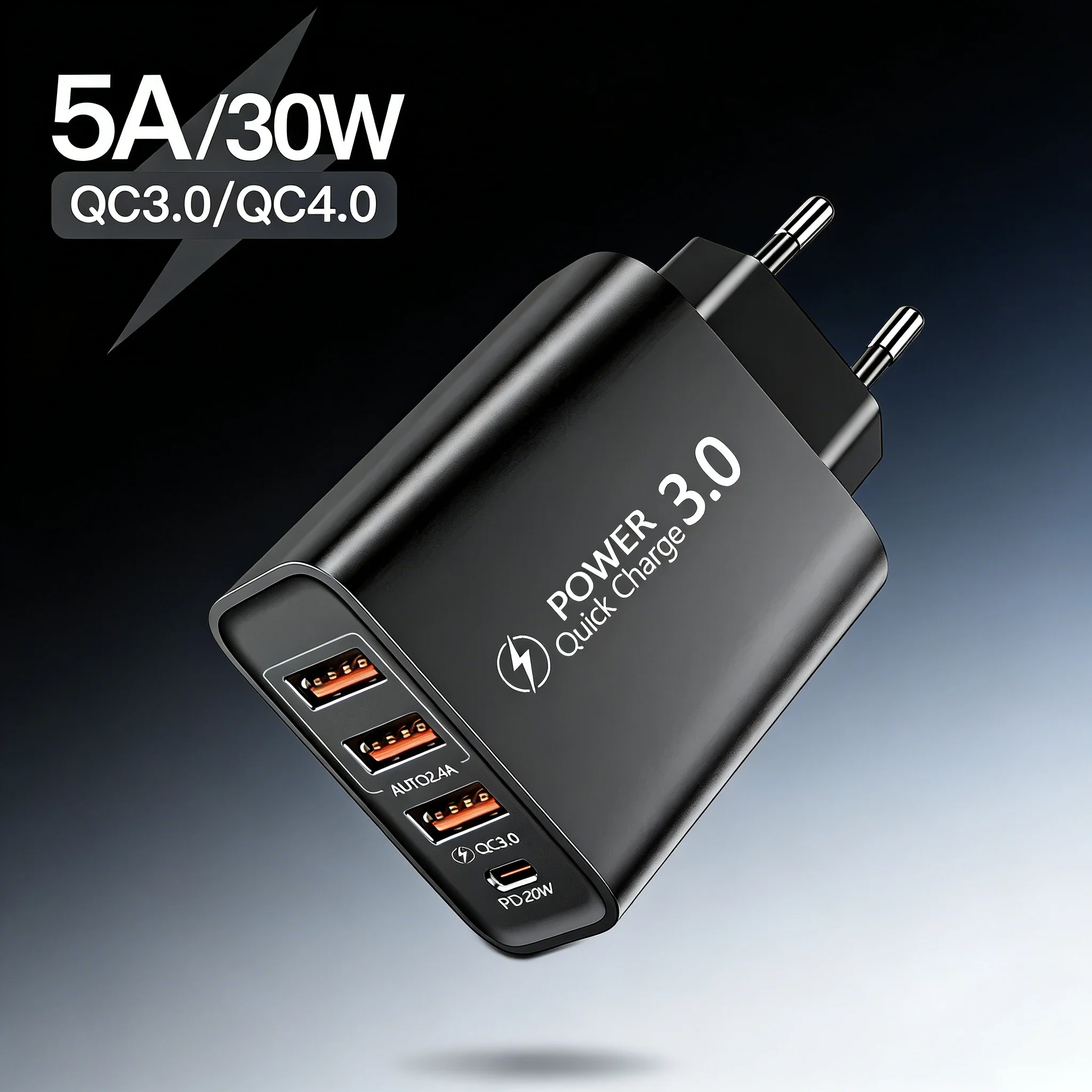 30W 4 Ports Usb Pd …