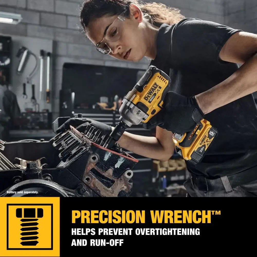 DEWALT Cordless Mid-Range Impact Wrench Kits 20V Brushless Rechargeable Electric Wrench High Torque 812NM DCF892 Power Tool