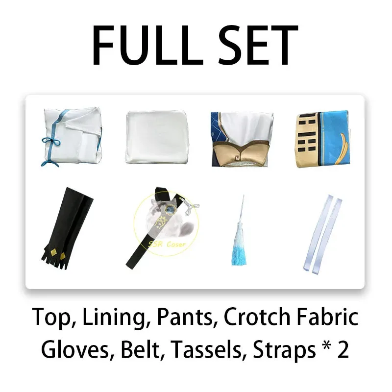 فيفي 2025 جينشين إمباكت كوسبلاي ملابس موحدة تشونغ يون شعر مستعار أزرق لعبة أنيمي أزياء الهالوين للرجال Gam #5