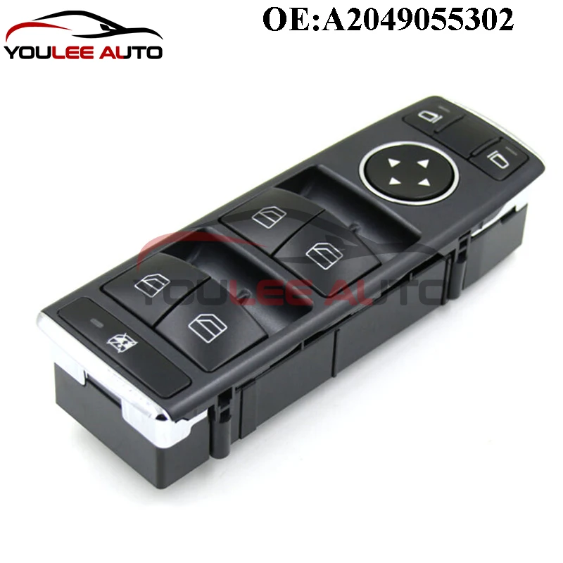 

New A2049055302 2049055302 Master Power Window Switch For Mercedes-Benz W204 W212 C E Class C250 C300 E350 E550 Auto Parts