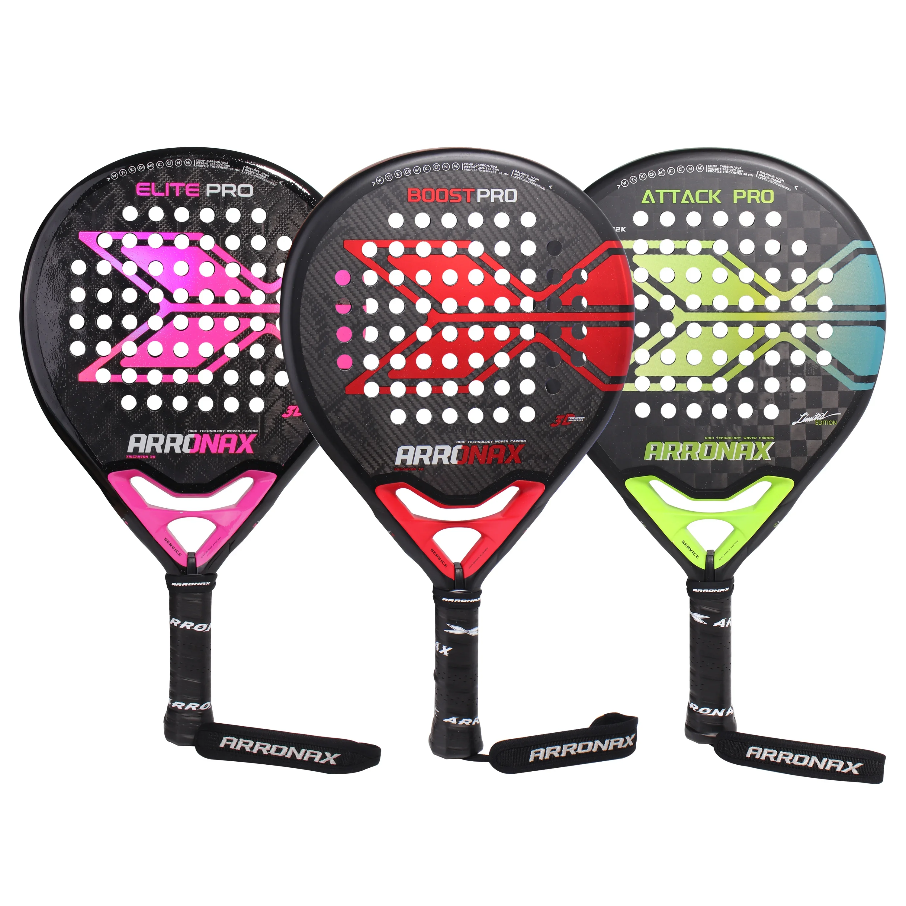 ARRONAX Padel Beach Tennis Racket Full Carbon Fiber Rough Surface Outdoor Sports Racket For Men Adult Senior Player 12K 18K 24K