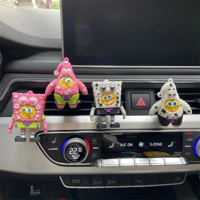 

Car Air Vent Clip Decorative Aromatherapy Diffuser with Sponge Squarepants Design High-Quality Automotive Interior Accessories