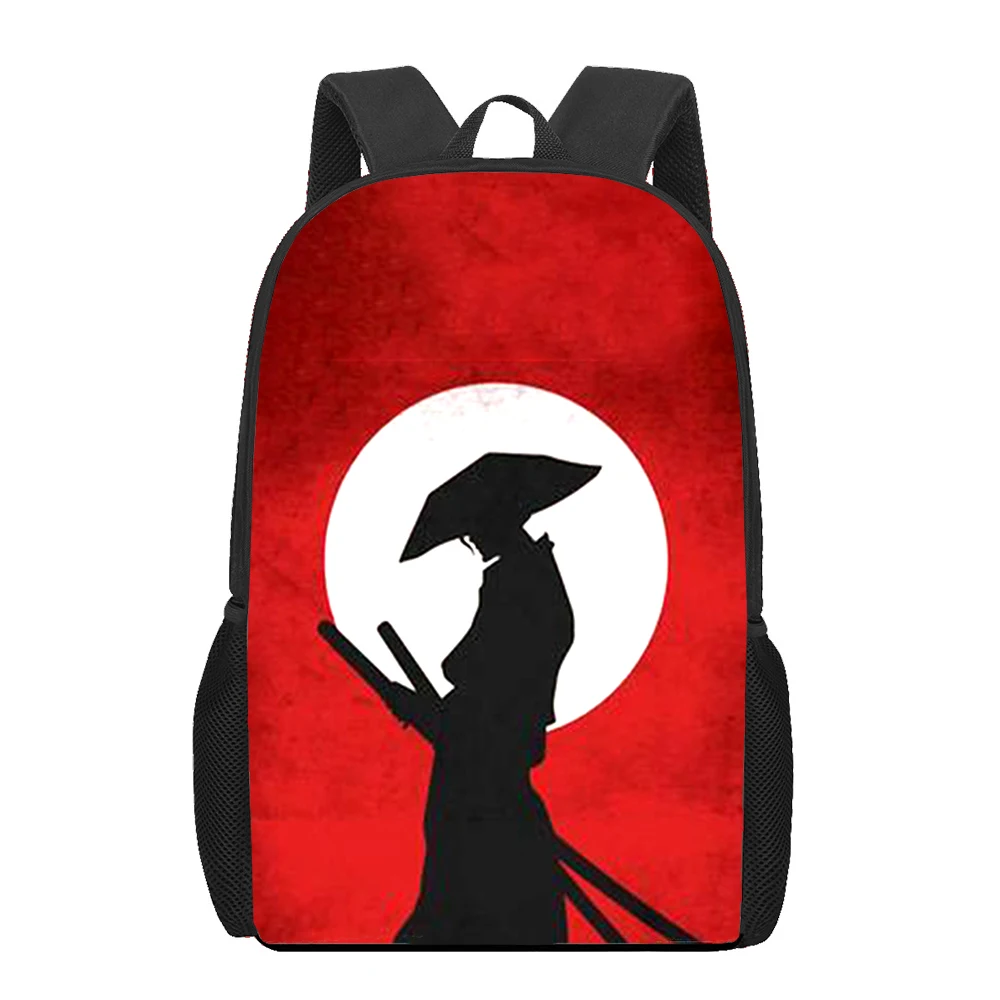 Japan samurai kunst 3D Druck Schule Tasche Set für Teenager Mädchen Primäre Kinder Rucksack Buch Taschen Kinder Bookbag Satchel Mochila