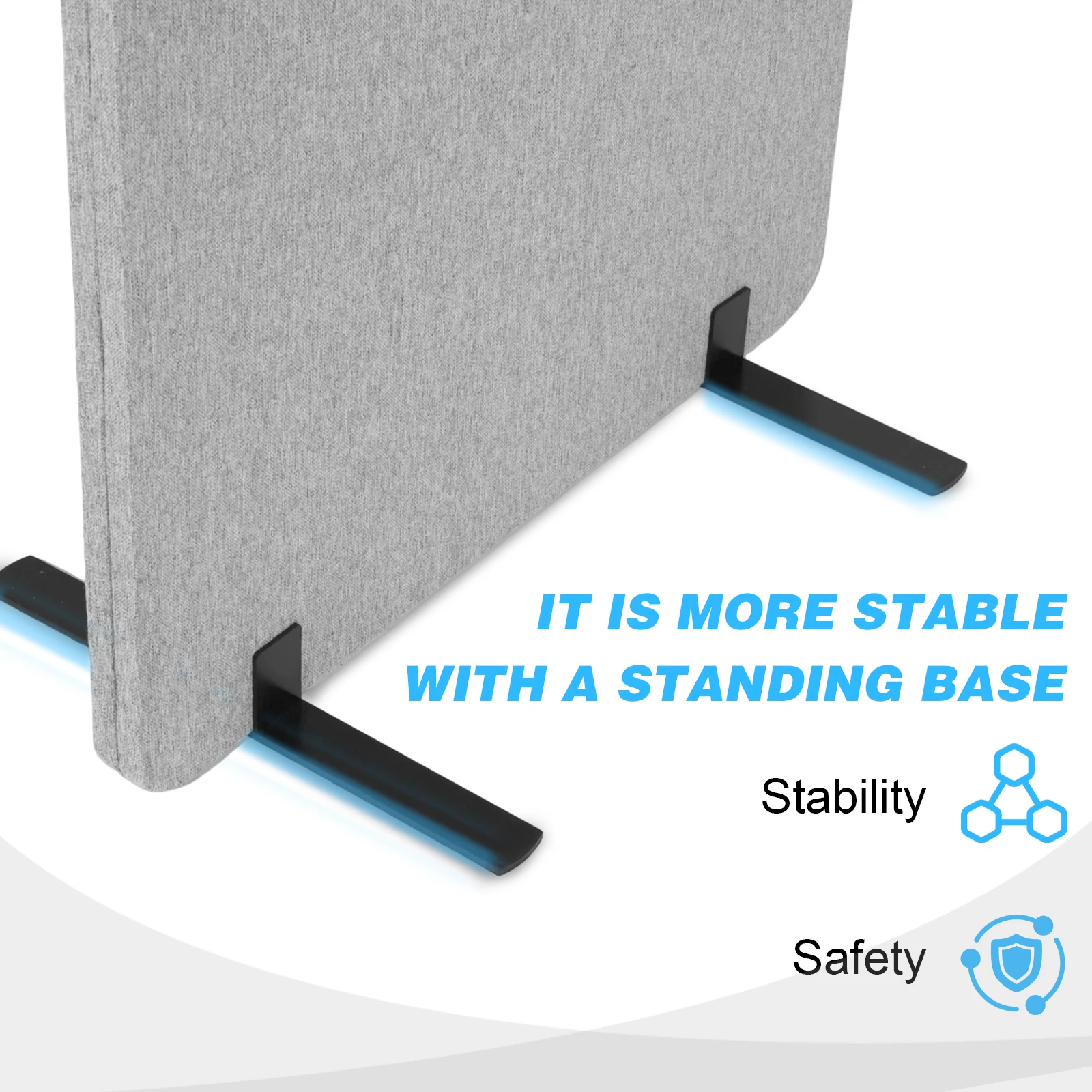 3 Panel Soundproof Privacy Panels Folding Room Divider Folding Portable Partition Screens for Office Room Restaurant Hospital