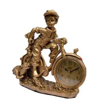 

Европейский ретро-колокольчик для детской комнаты, прикроватный столик для студентов, часы, креативные мини-маятниковые часы, ремесла, статуи дома