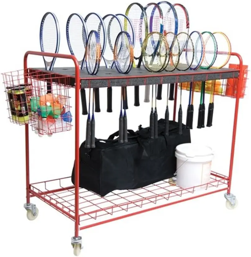 

BSN Sports Racquet Storage Cart