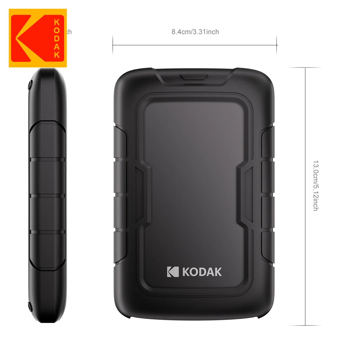 Kodak P110 Tragbare externe Festplatte 500 GB 1T 2T USB3.0 Leichte PHDD mit Silikon-Schutzhülle für PC-Tablets PS5 – Detail 10