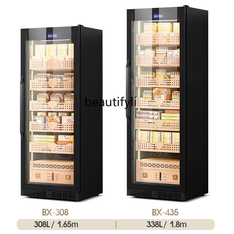 A61 Constant humidity remote, controlled air-cooled bare cedar wood household and commercial melted smoke cabinet