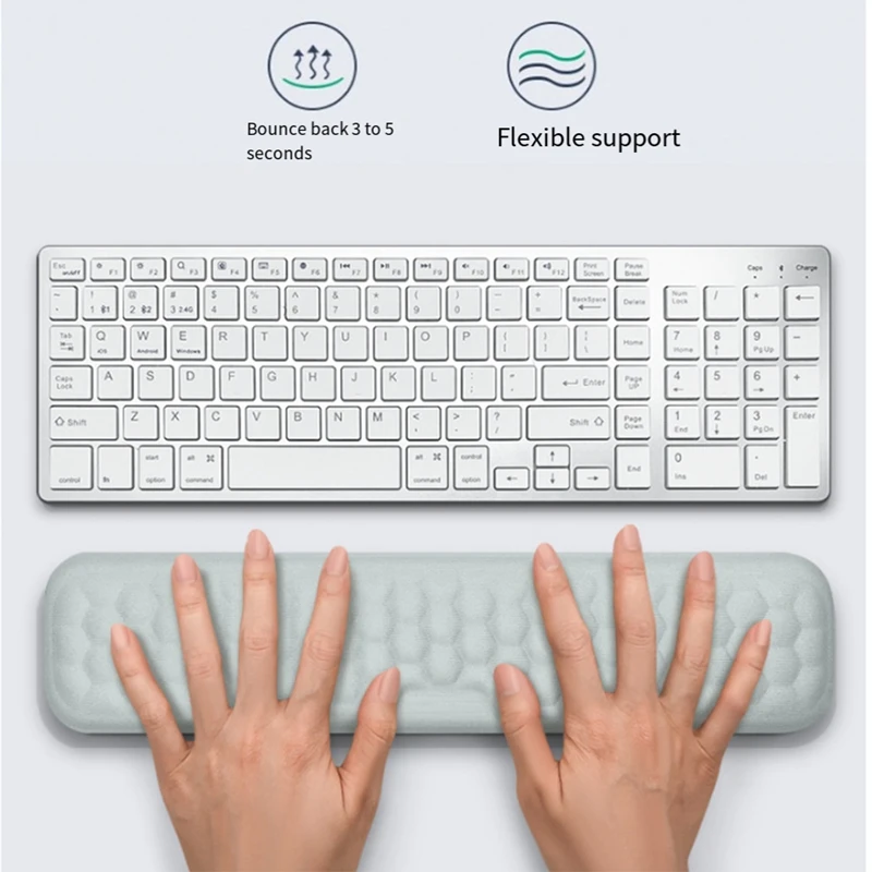 Support de souris de poignet et de clavier, protection de clavier, assistant de massage, Bergame pour PC, ordinateur portable, jeu, bureau