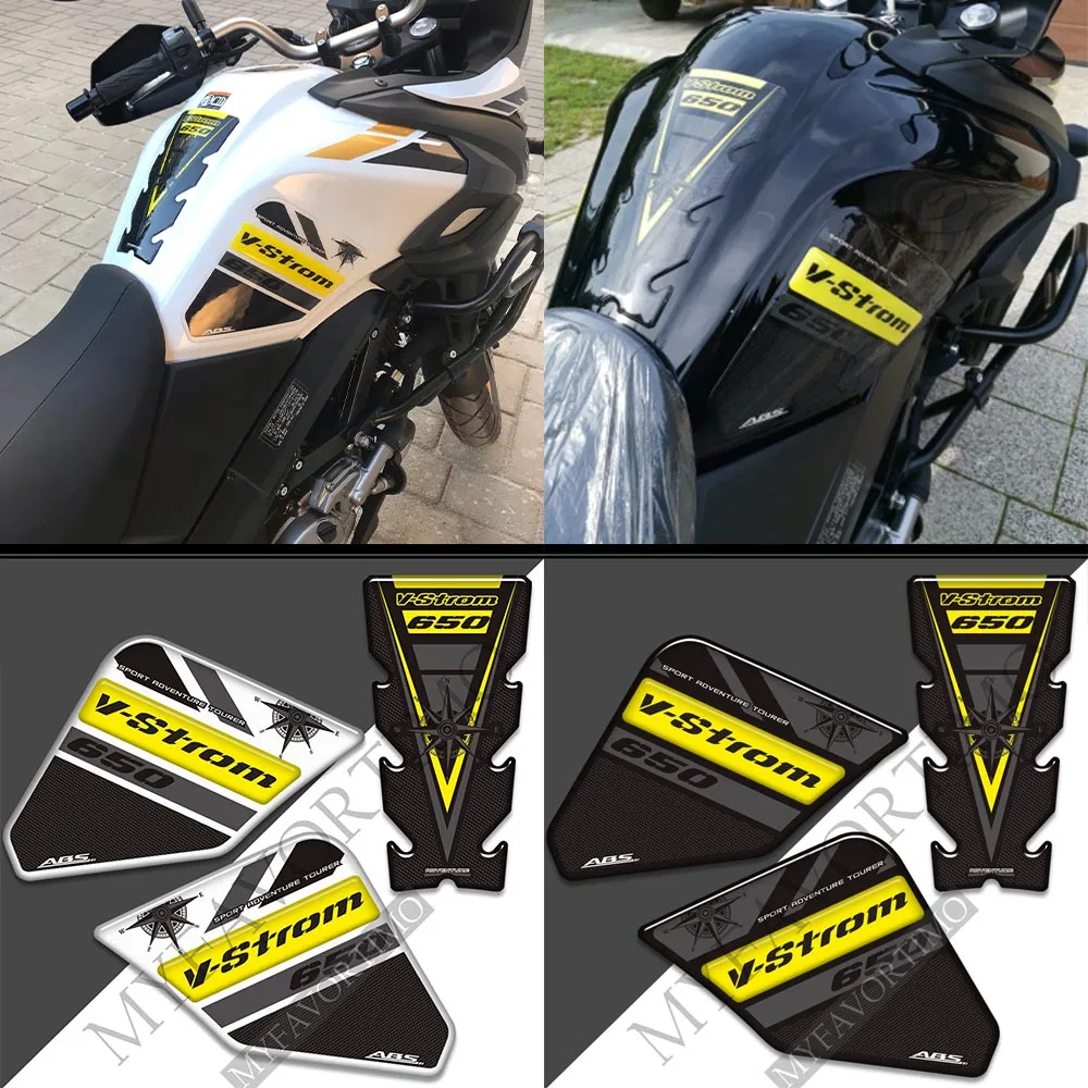 

Для Suzuki V-Strom DL 650 XT 2018-2022 защитные наклейки на бак, комплект топливного масла, аксессуары для бака мотоцикла, логотип