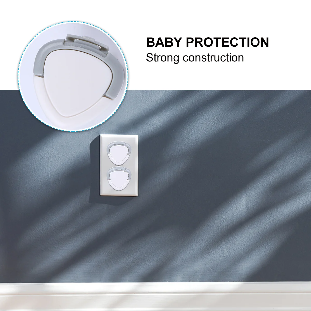 12 قطعة أغطية المقبس المقاومة للأطفال حماة منفذ سلامة الطفل غطاء المكونات الكهربائية الآمنة مقبس التوصيل يغطي غطاء المخرج