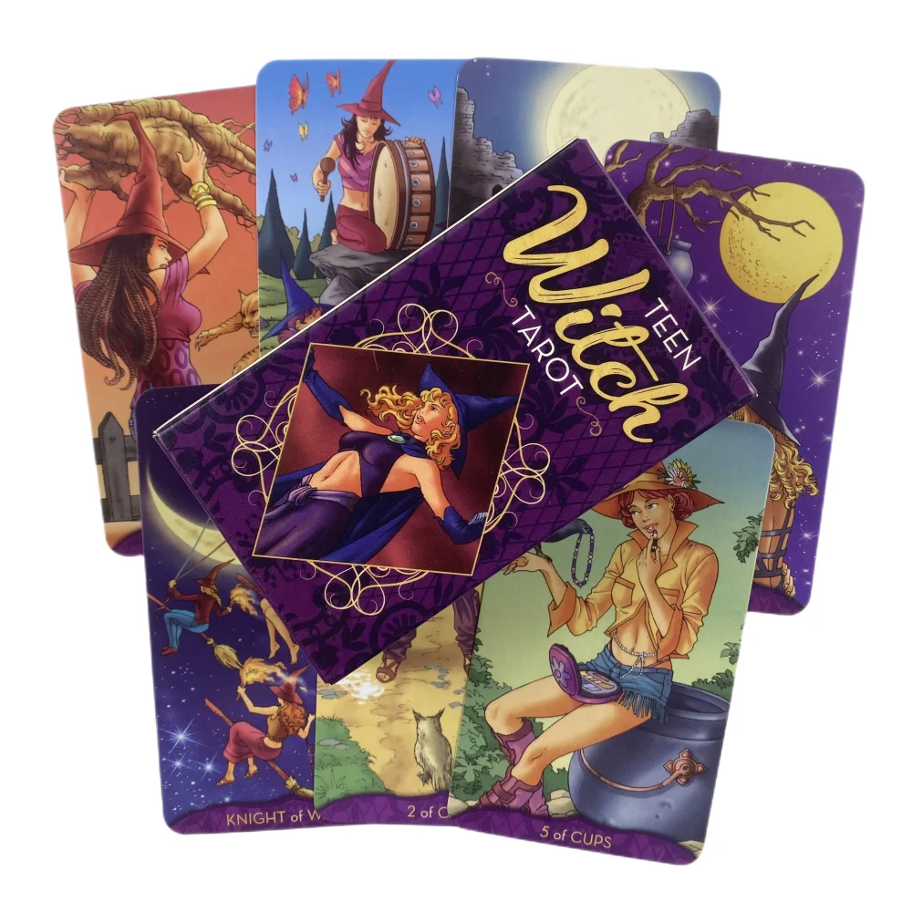 Teen Witch Tarot Cards A 78 Deck Oracle English Visions Divination Edition Borad Playing Games