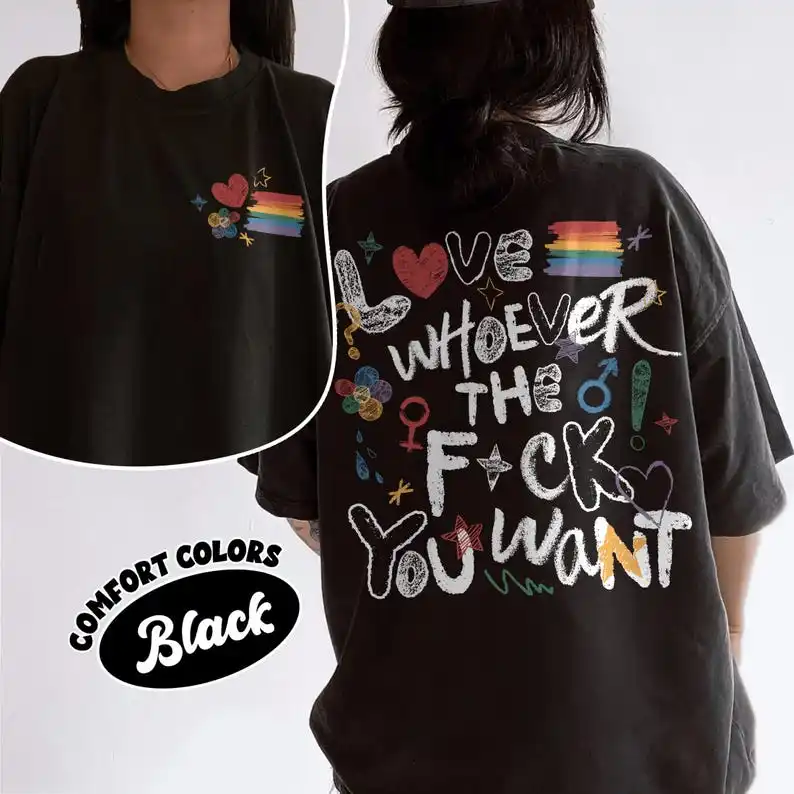 LGBTQ Love Pride Month Shirt, Love Whoever You Want T Shirt, LGBT Support Tee, Human Rights, LGBT Gift for Friend T Shirt