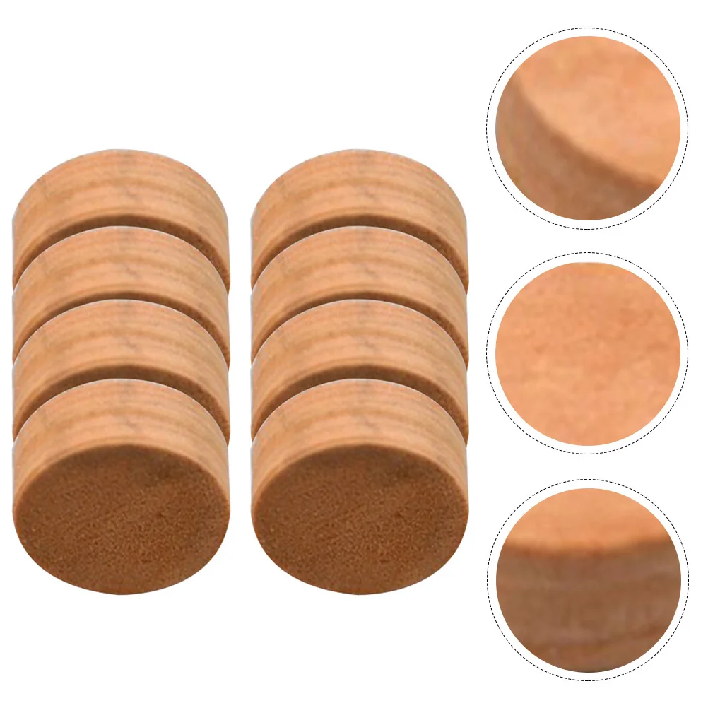 

8Pcs Natural Wooden Trombone Cork Pads Exquisite Workmanship Durable Musical Instrument Supplies Replacement Cork