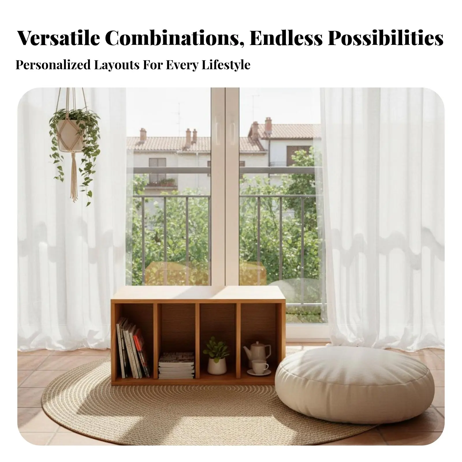 Cubo de Almacenamiento Configurable Estilo Vintage