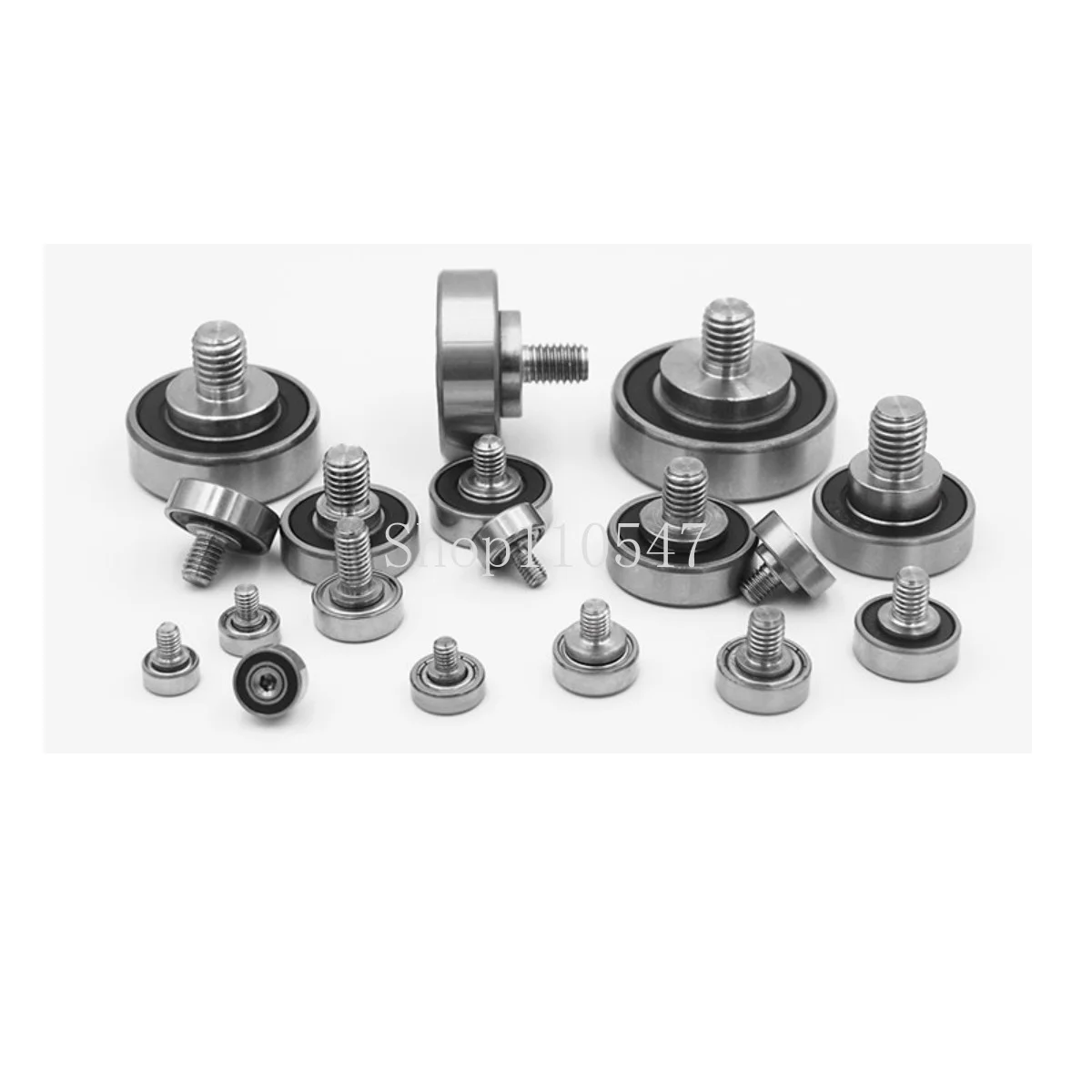 NTBG External Thread Bearing Steel 608227C3L8 M3M8 M10 M12 M15 Screw Bearing BJL 304 Stainless Steel Ball Bearing Bolt Thread