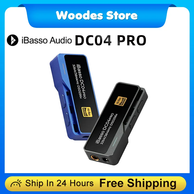 iBasso DC04 Pro CS43131 DAC Decoding Amp Type C to 3.5mm 4.4mm Lossless HiFi Audio Decoding Amplifier wired DSD256 DC04Pro