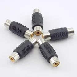 2/5Pcs CCTV RCA Female to RCA Female Coupler Connectors Audio Video Av Cable Jack Plug Adapter Plug For Cctv Camera System H10