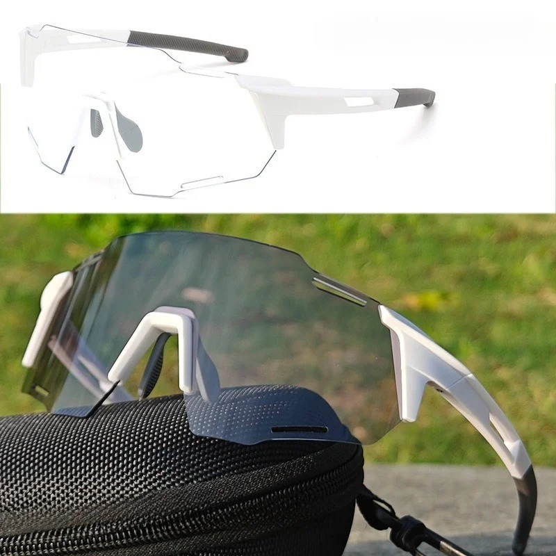 Photochrome Radfahren Sonnenbrillen Outdoor Sport Brille Rennrad UV400 Fahrrad Männer Frauen Winddicht Sonnenbrille – Detail 4