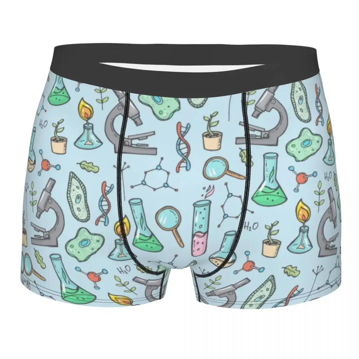 Male Fashion Biology And Chemistry Underwear Natural Science Studies Boxer Briefs Stretch Shorts Panties Underpants