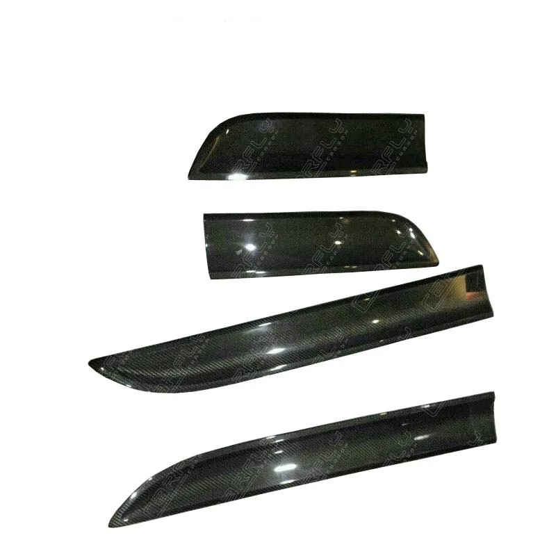 Carbon Fiber Side Door Trim Panel 4pcs/set Exterior Door Garnish Top Car Style for Porsche--Macan 2015