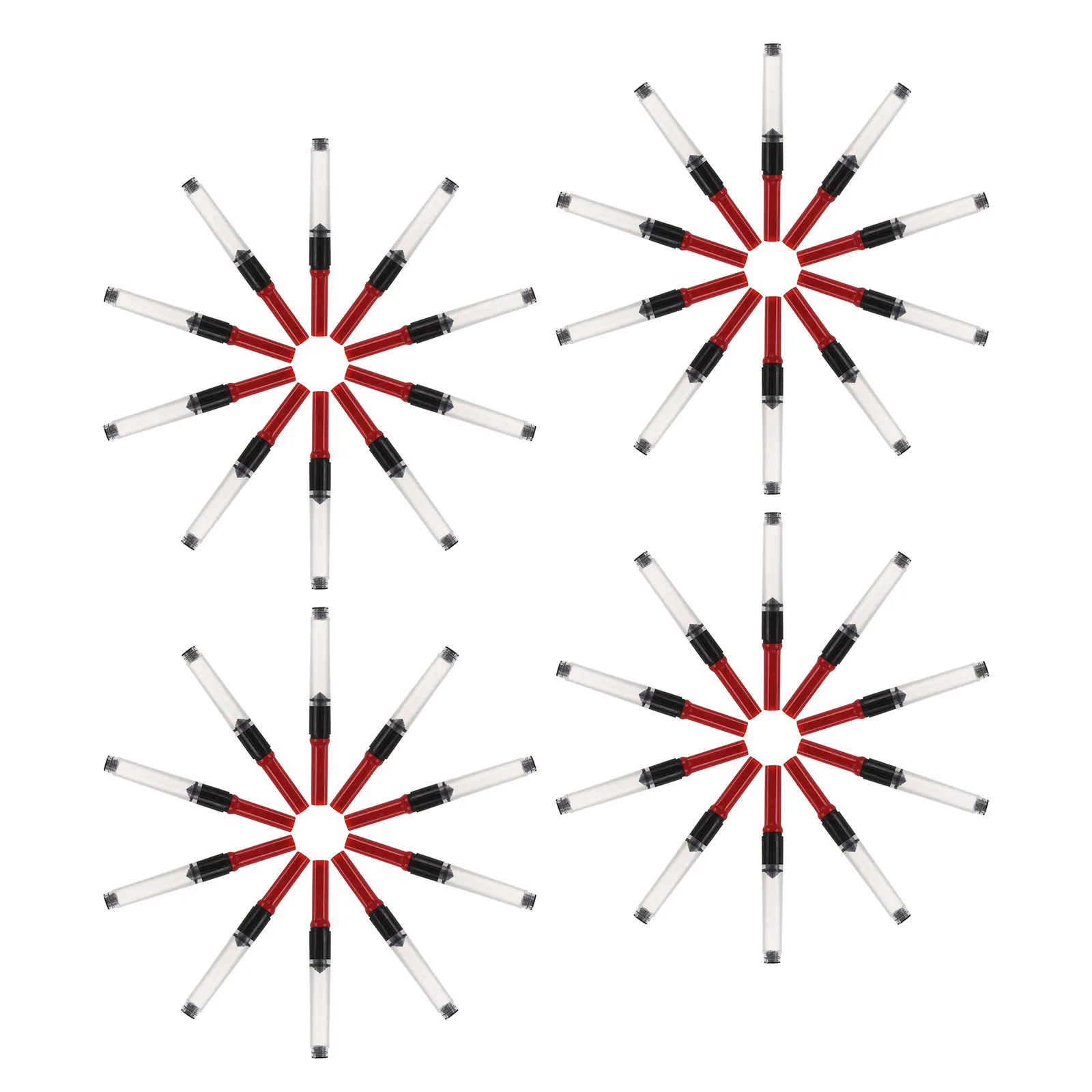 

80 шт. вращающихся прецизионных конвертеров для перьевых ручек с защитой от проливания, для заправки чернил, для офиса и школы